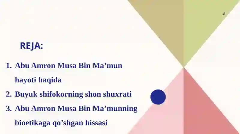Abuamronmusaibnma'mun(maimond) VA TIBBIY ETIKANING RIVOJLANISHI 3