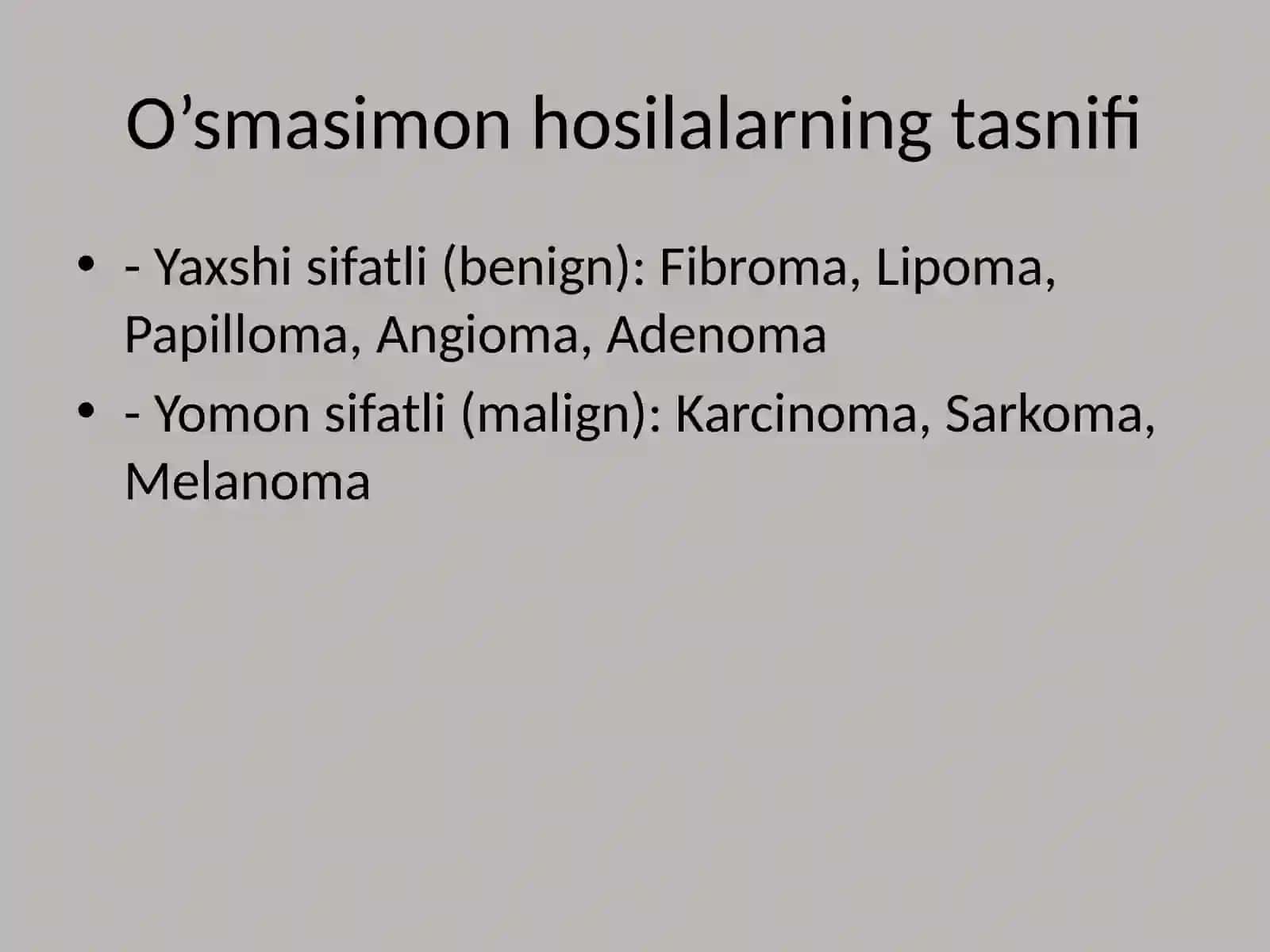 Yuz-jag’ sohasining o’smasimon hosilalari va xavfsiz o’smalari 3