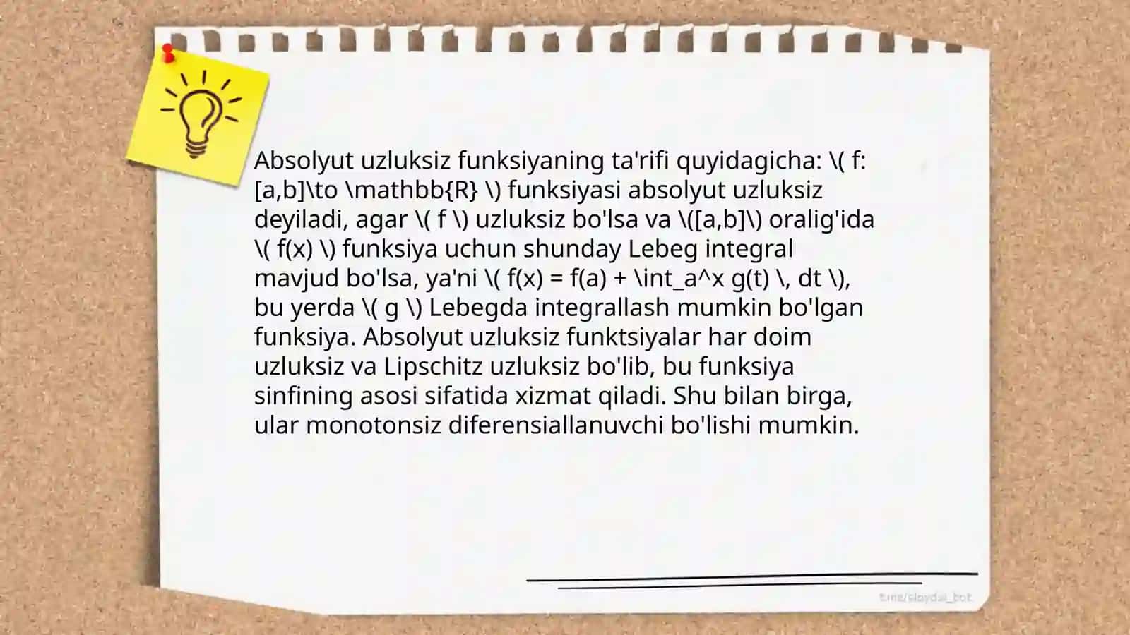 Absolyut uzluksiz va singulyar funksiyalar 3