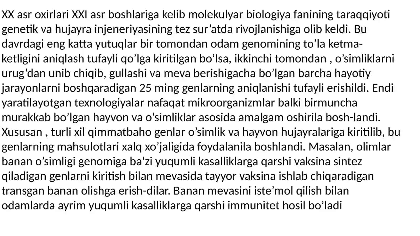 BIOTEXNOLOGIYA   VA FAN  YANGILIKLAR 3
