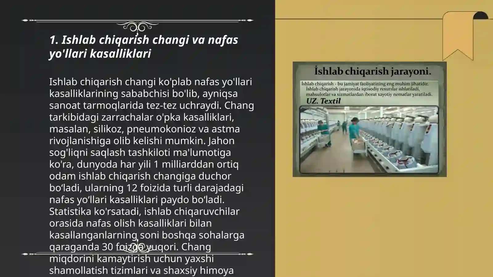 Ishlab chiqarish chang taʼsirida rivojlangan kasalliklar 3