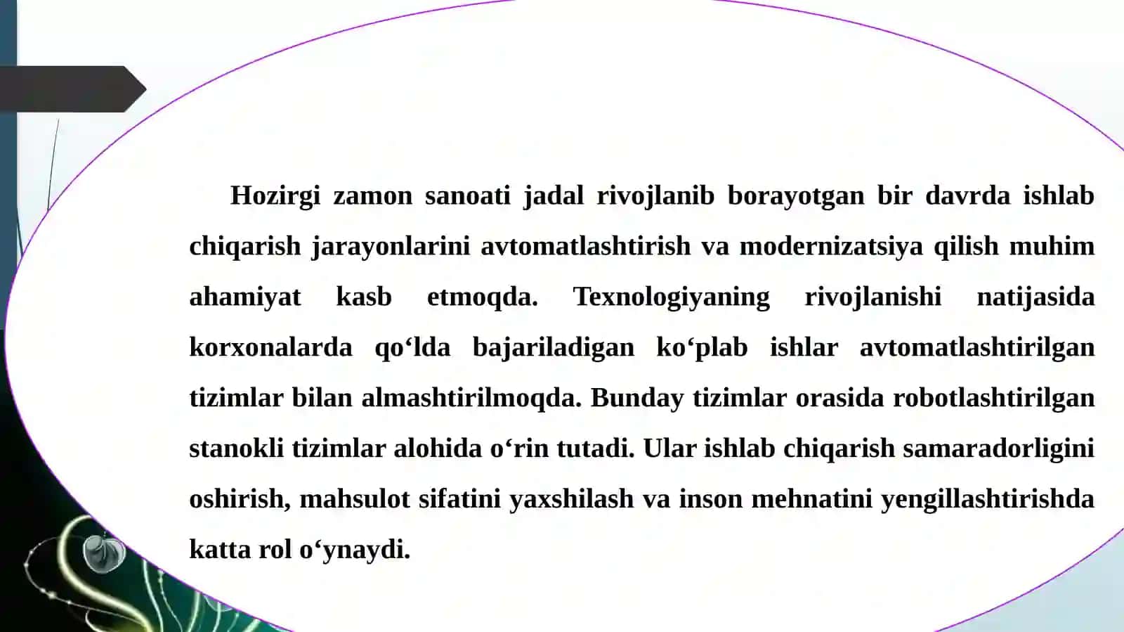 ROBOTLASHTIRILGAN STANOKLI TIZIMLARI 3
