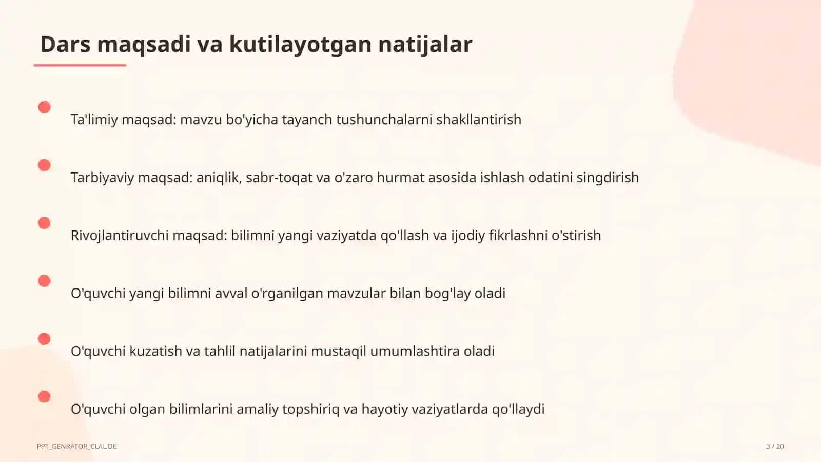 O'zbek milliy taomlari tayyorlash texnologiyasi (6-sinf) 3