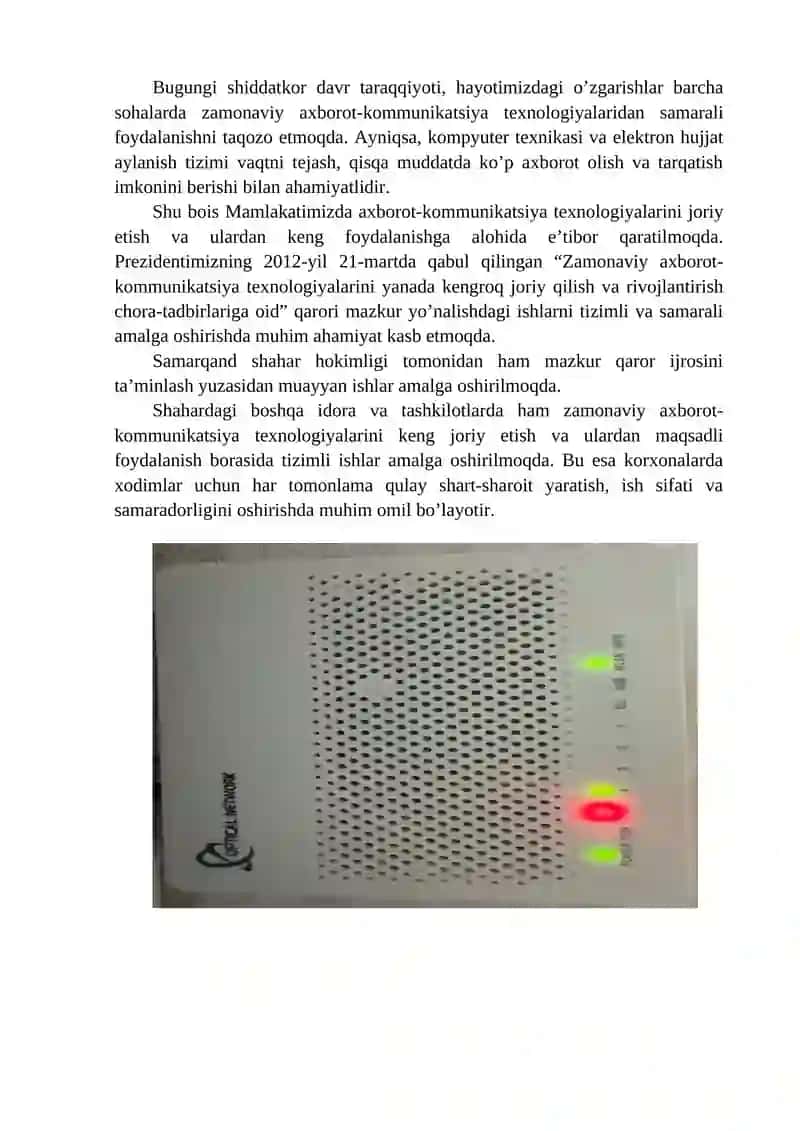 Kutubxona Axborot Resurslari Bo‘yicha Amaliyot HISOBOTI 3