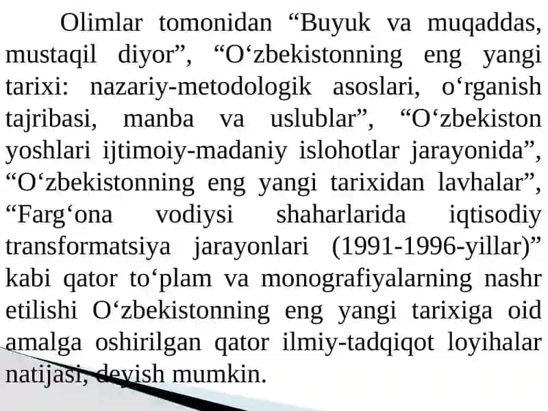 O‘zbekistonning eng yangi tarixi 3