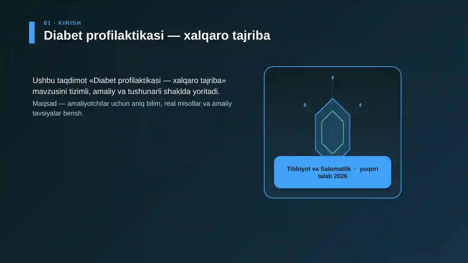 Diabet profilaktikasi — xalqaro tajriba 3