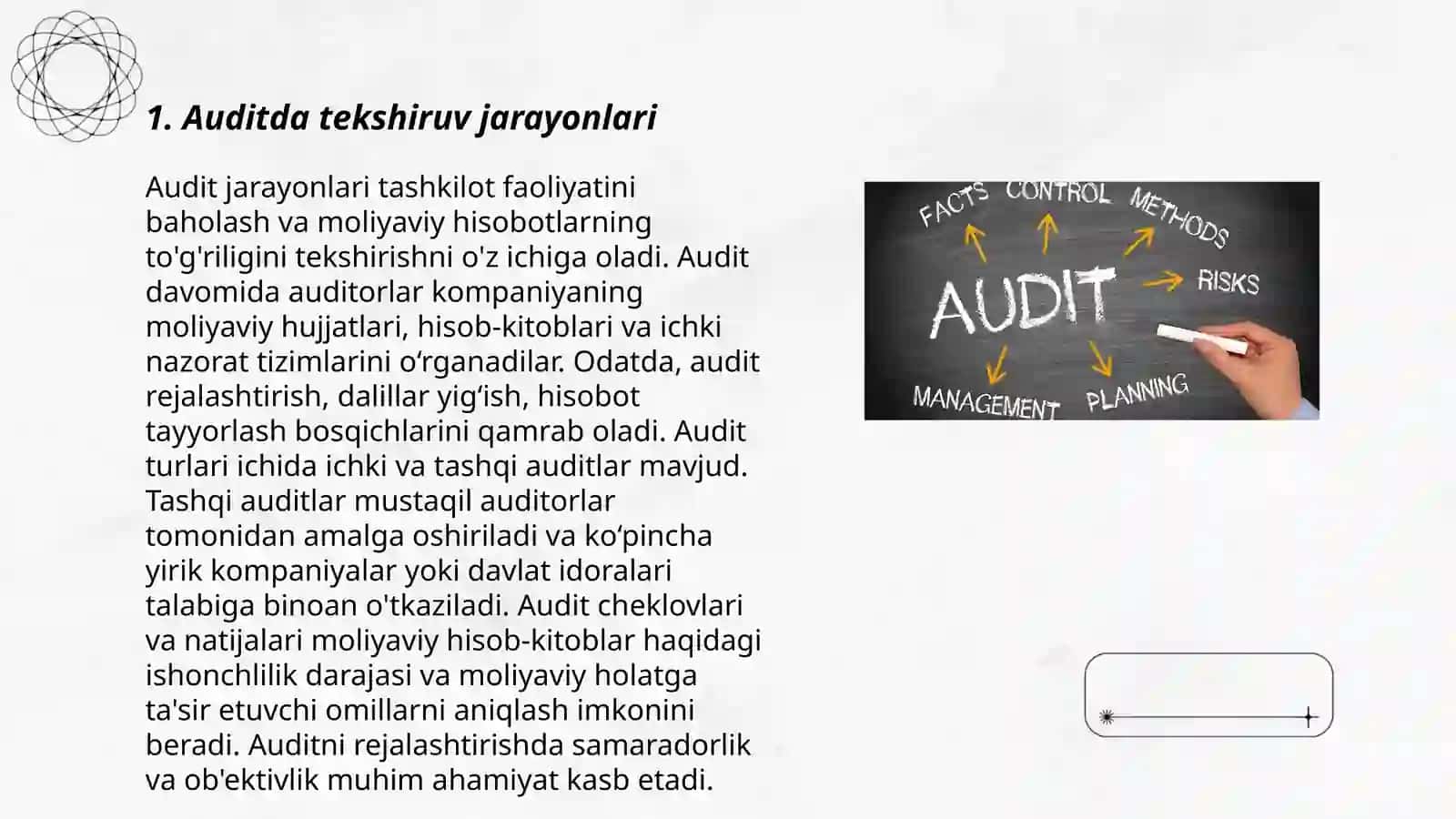 Auditda tanlab tekshirish uslubi 3