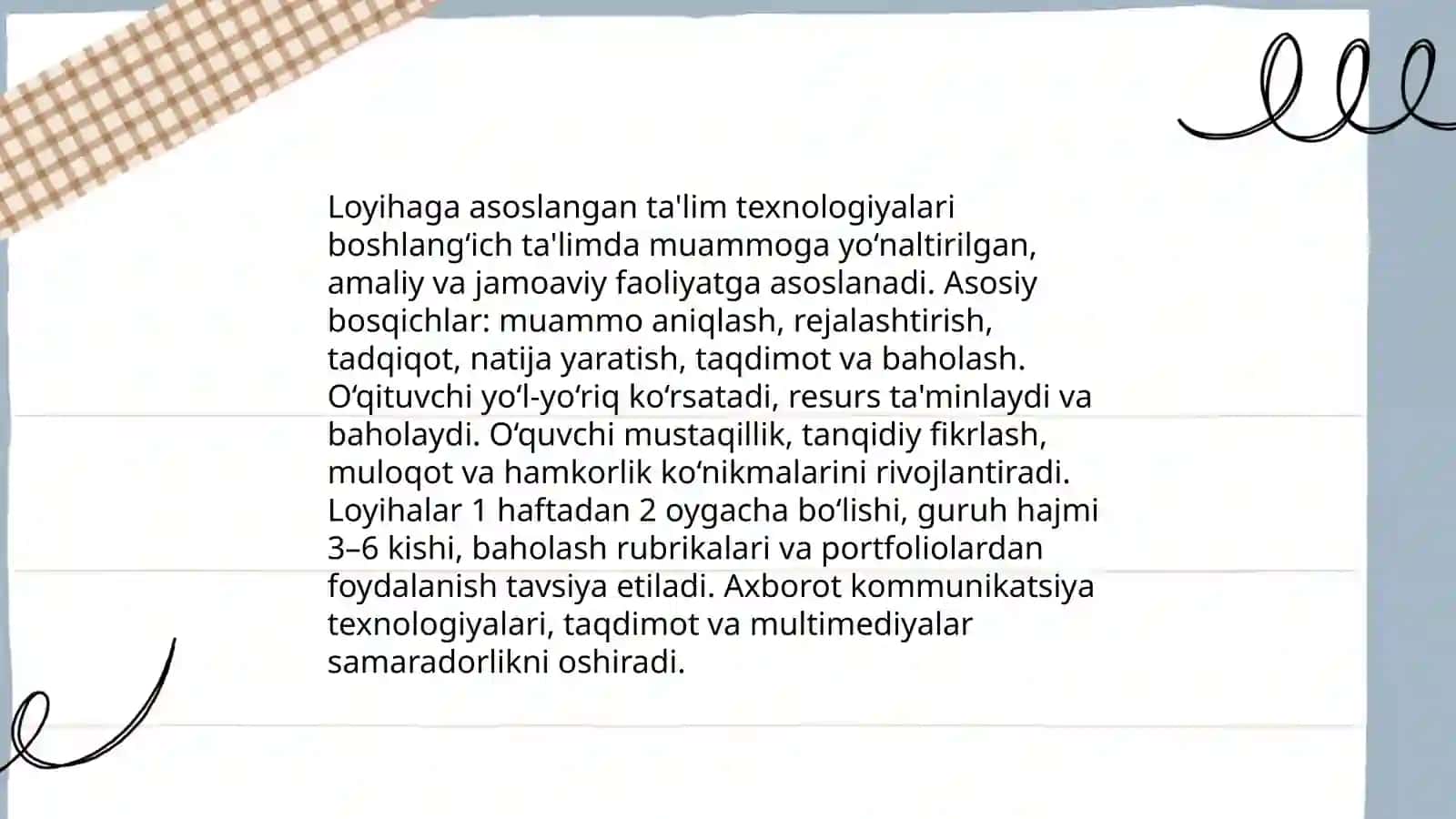 Loyihaga asoslangan ta'lim texnologiyalari 3