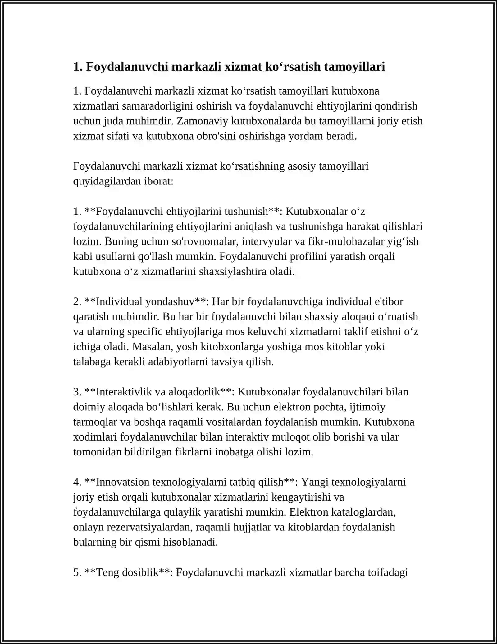 ZAMONAVIY KUTUBXONALARDA XIZMAT KO‘RSATISH MADANIYATI 3