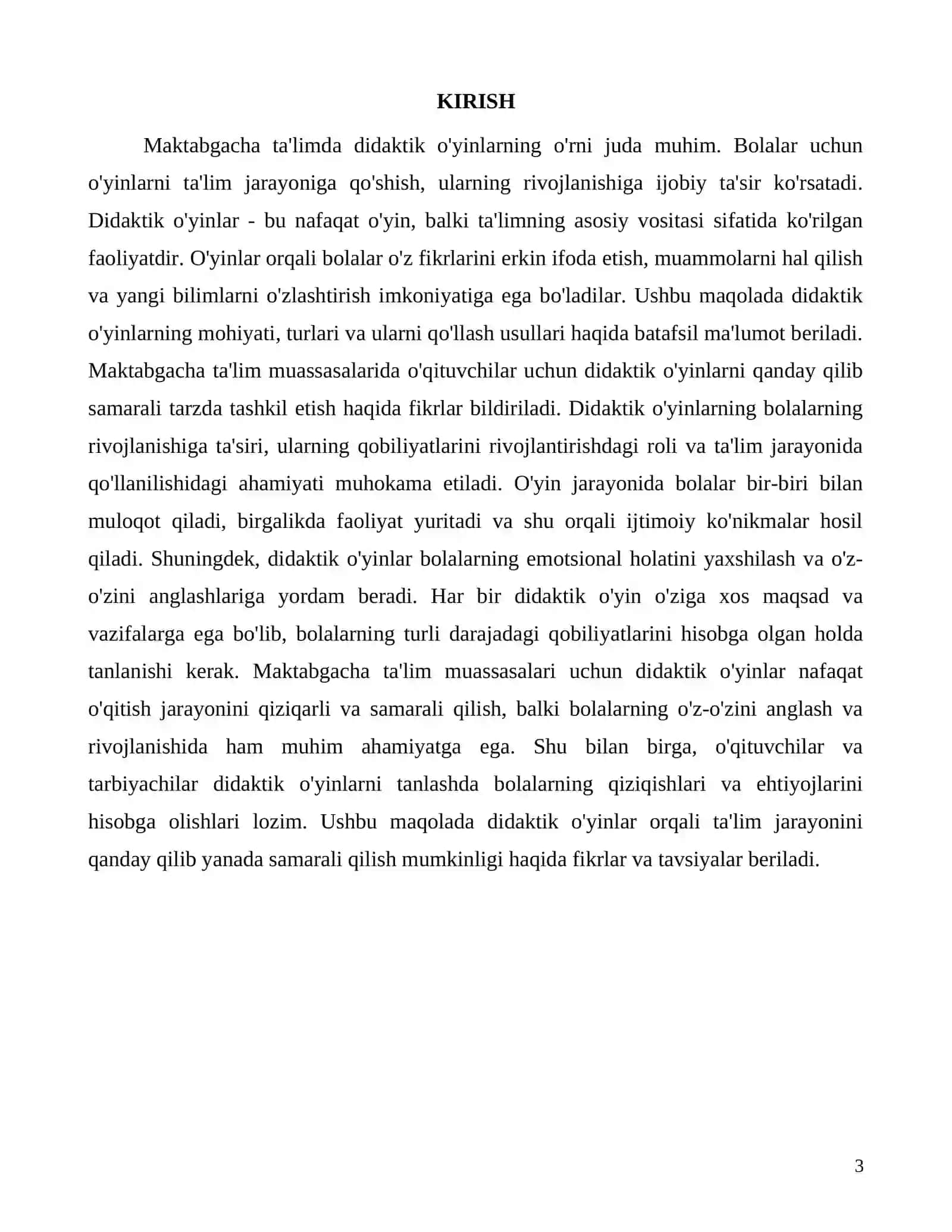 Didaktik o'yinlarning maqsadi va ahamiyati maktabgacha ta'limda 3