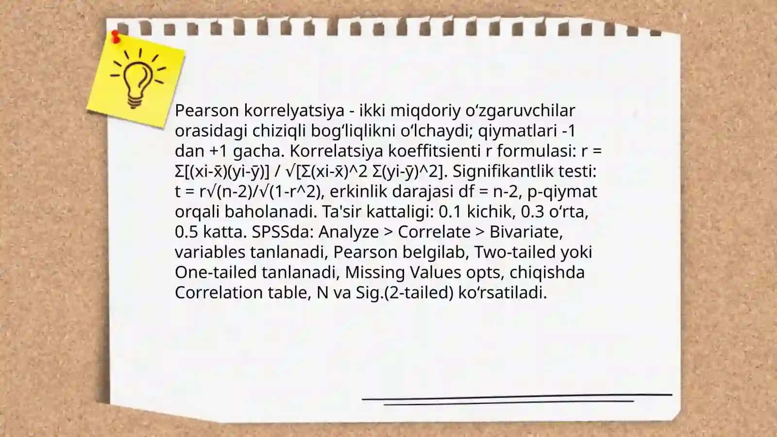 Pearson korrelyatsiya tahlili va SPSSda hisoblash 3