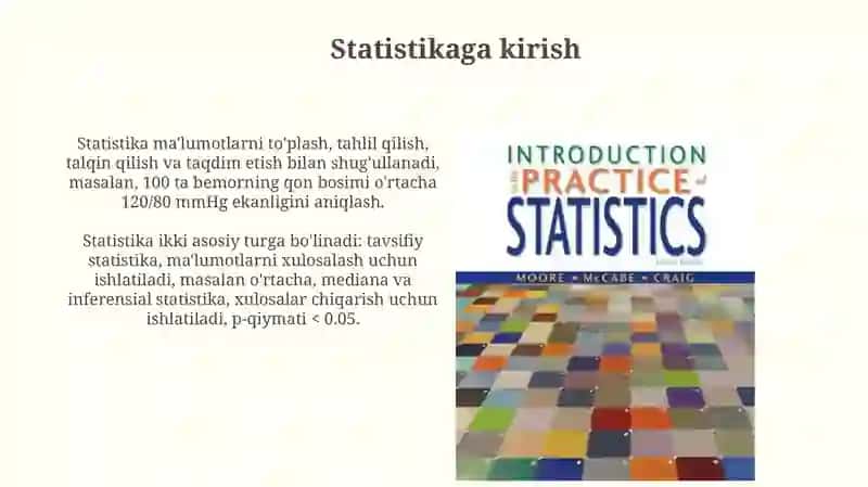 Statistikafanigakirish 3