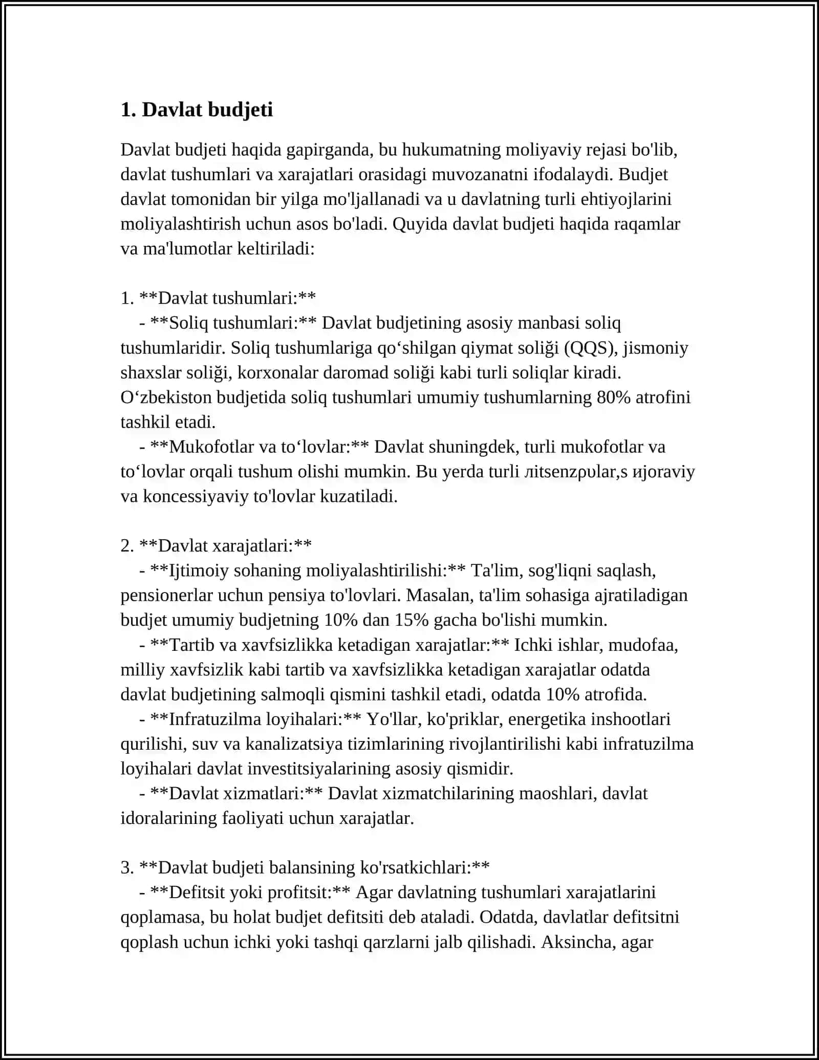 DAVLAT XARAJATLARI 3