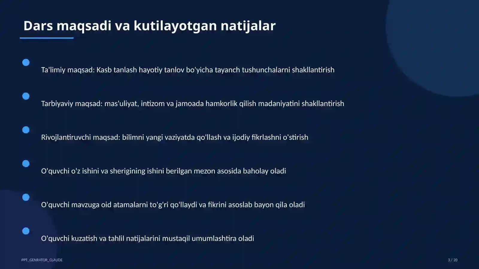 Kasb tanlash hayotiy tanlov (9-sinf) 3