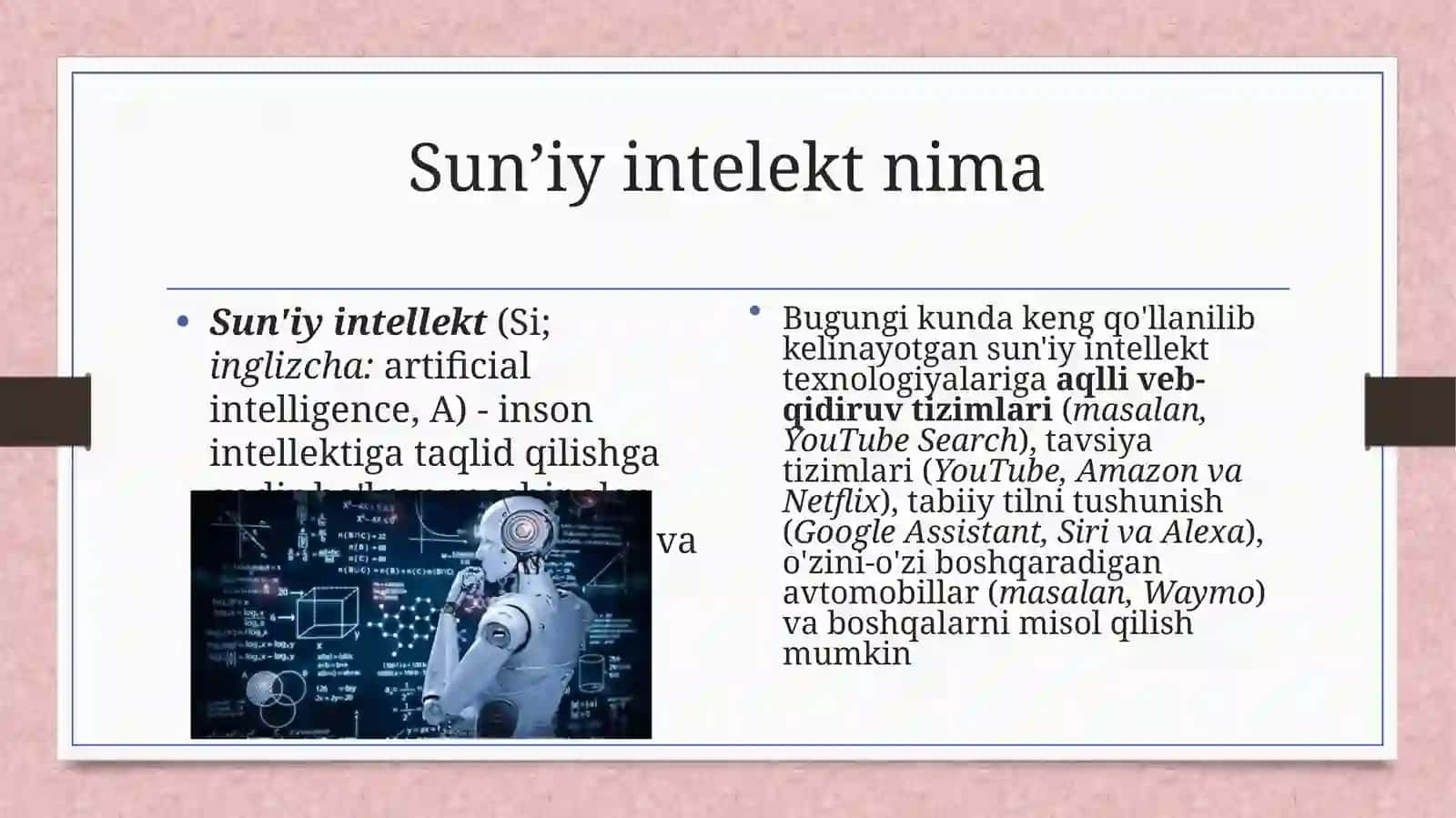 Sun’iy intellekt (Al) nima? 3