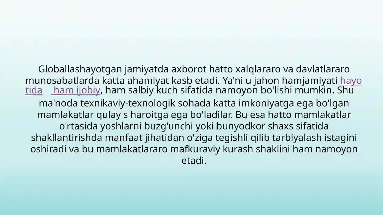 Axborotolish va foydalanish metodlari 3