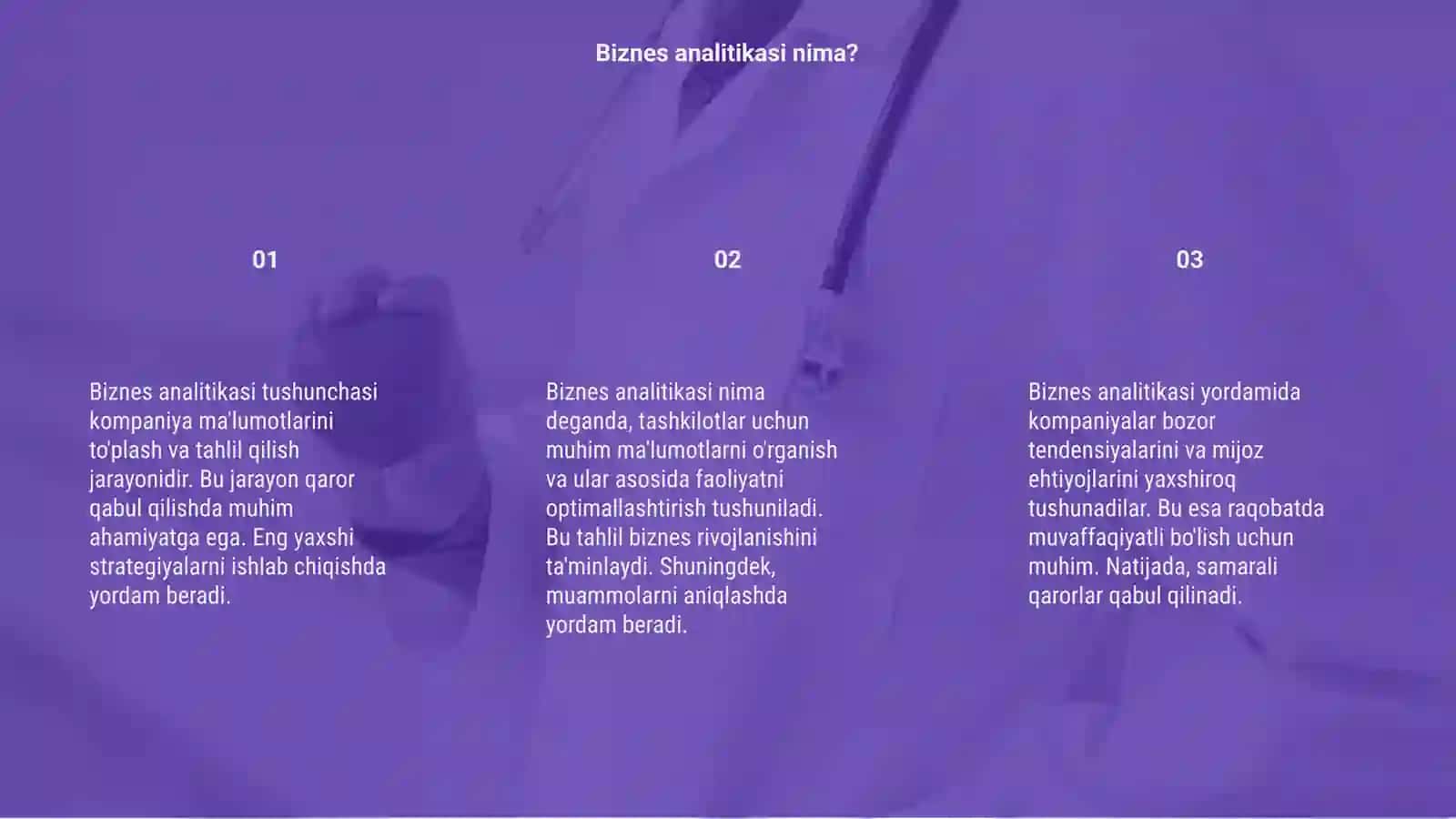 Biznes analitikasi tushinchasi 3