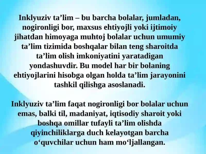 Inklyuziv ta’limning huquqiy asoslari 3