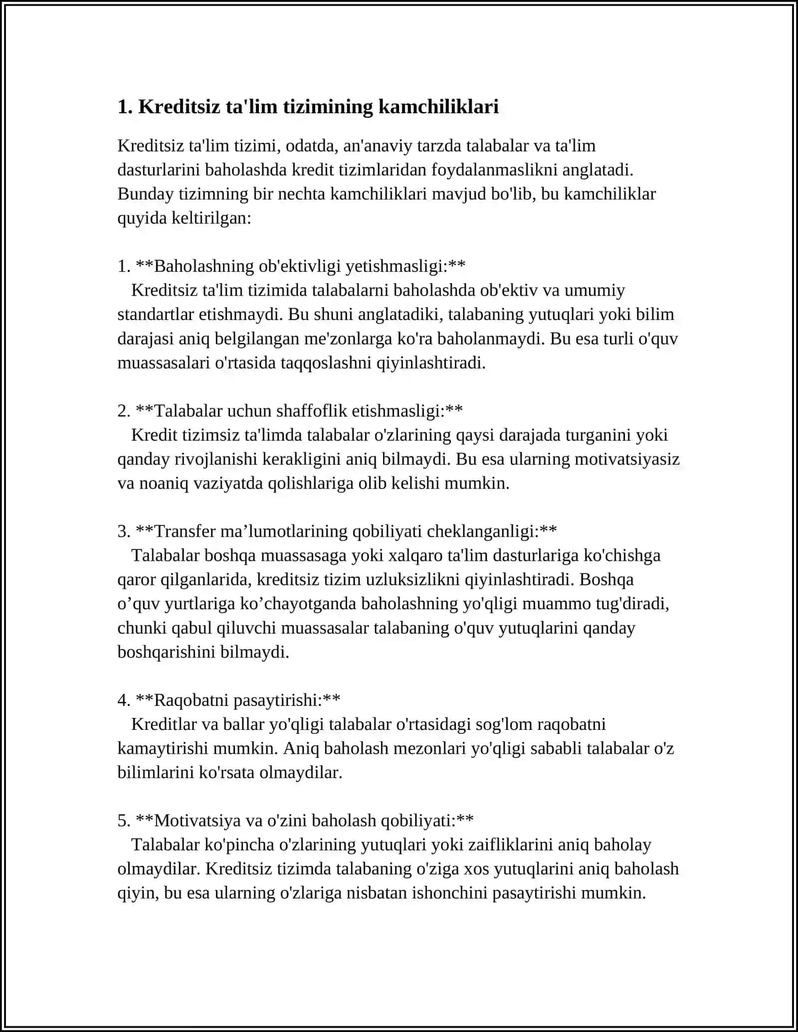 TA’LIMDA KREDIT TEXNOLOGIYALARI VA UNI JORIY ETISH 3