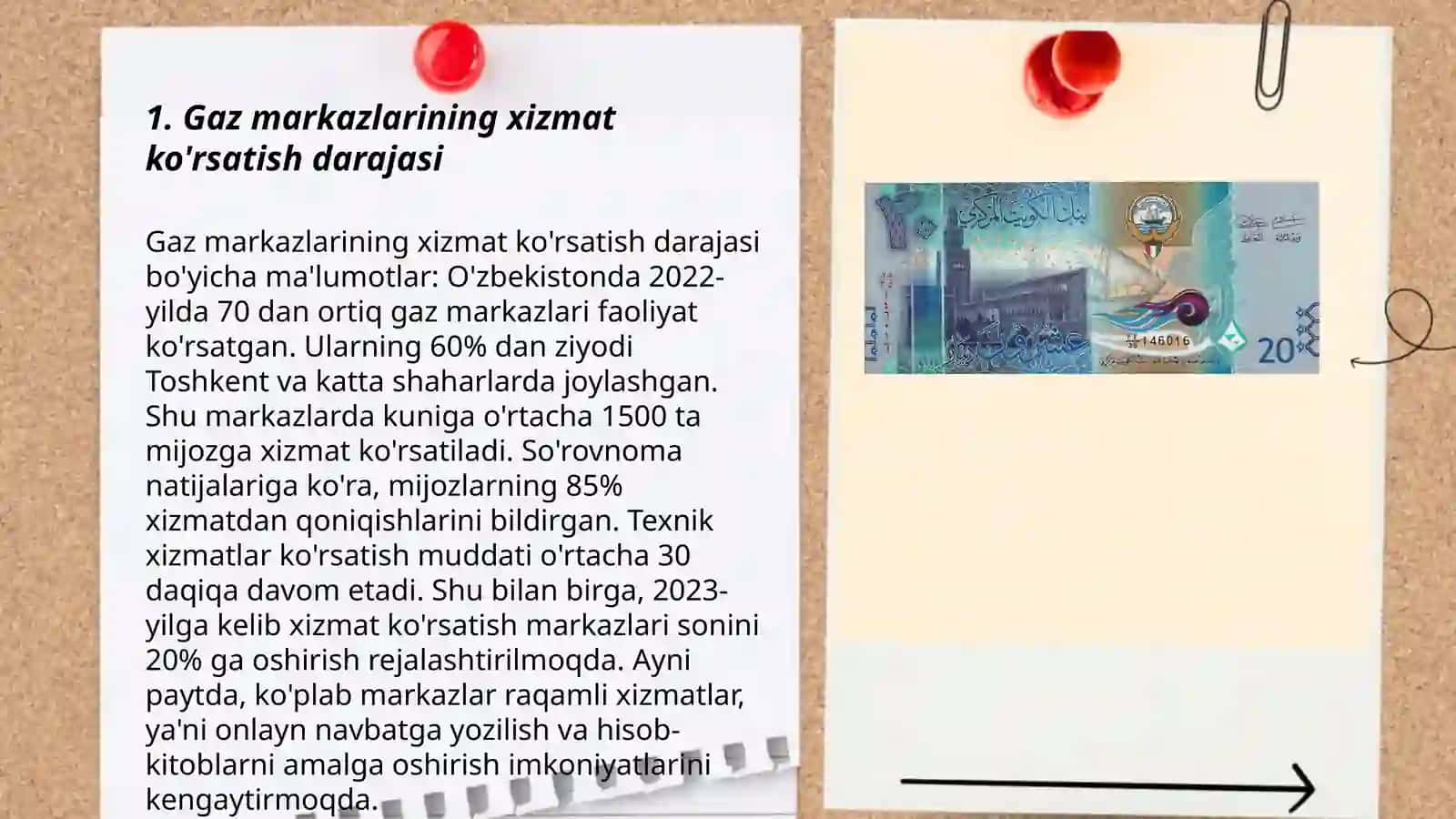Gaz markazlarining xizmat ko'rsatish darajasi 3
