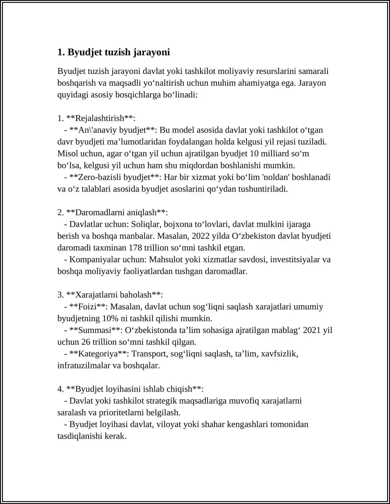 KOMPANIYANI BYUDJETI VA SIYOSATI 3