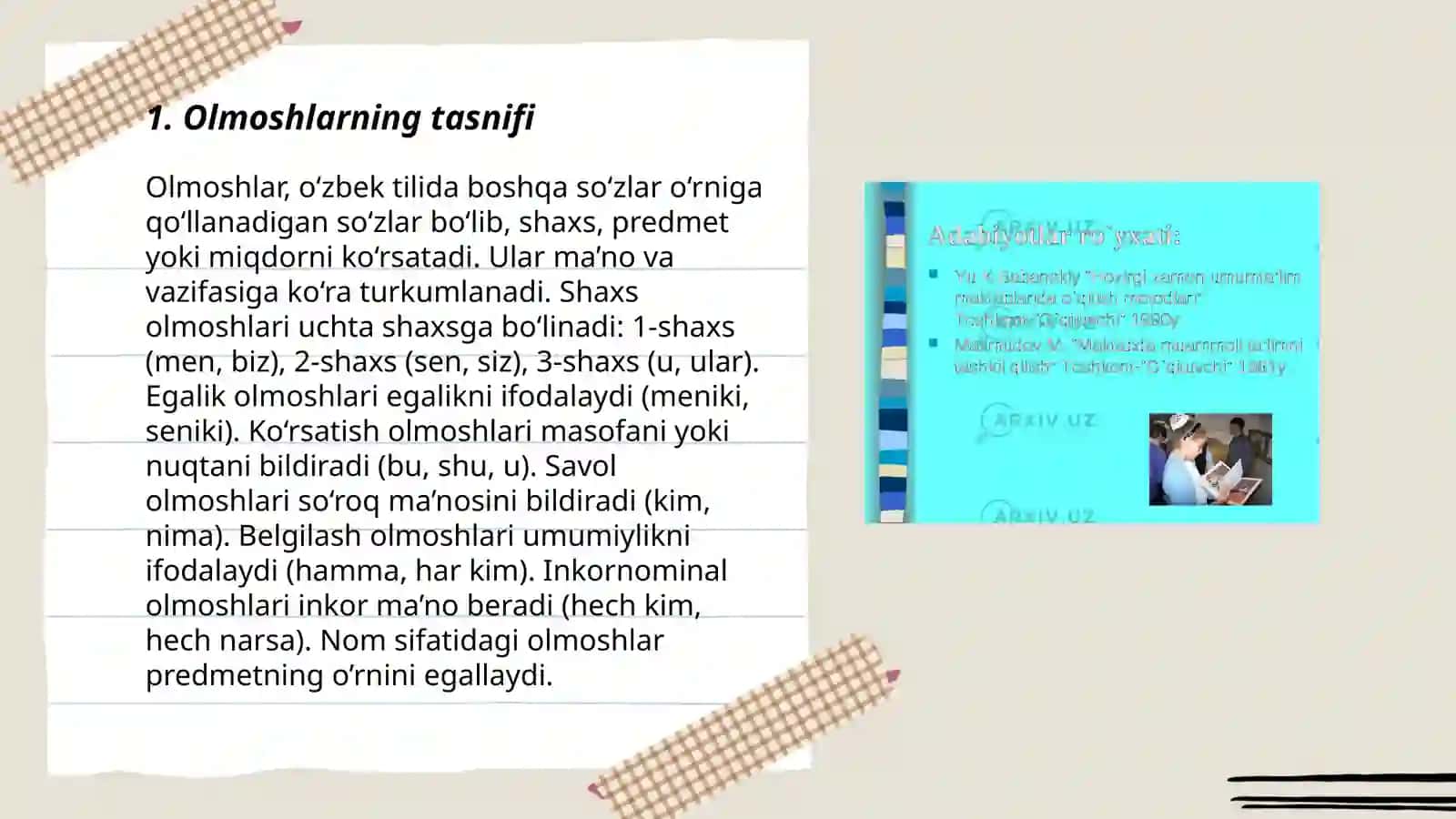 Olmoshni oʻrganish metodikasi 3