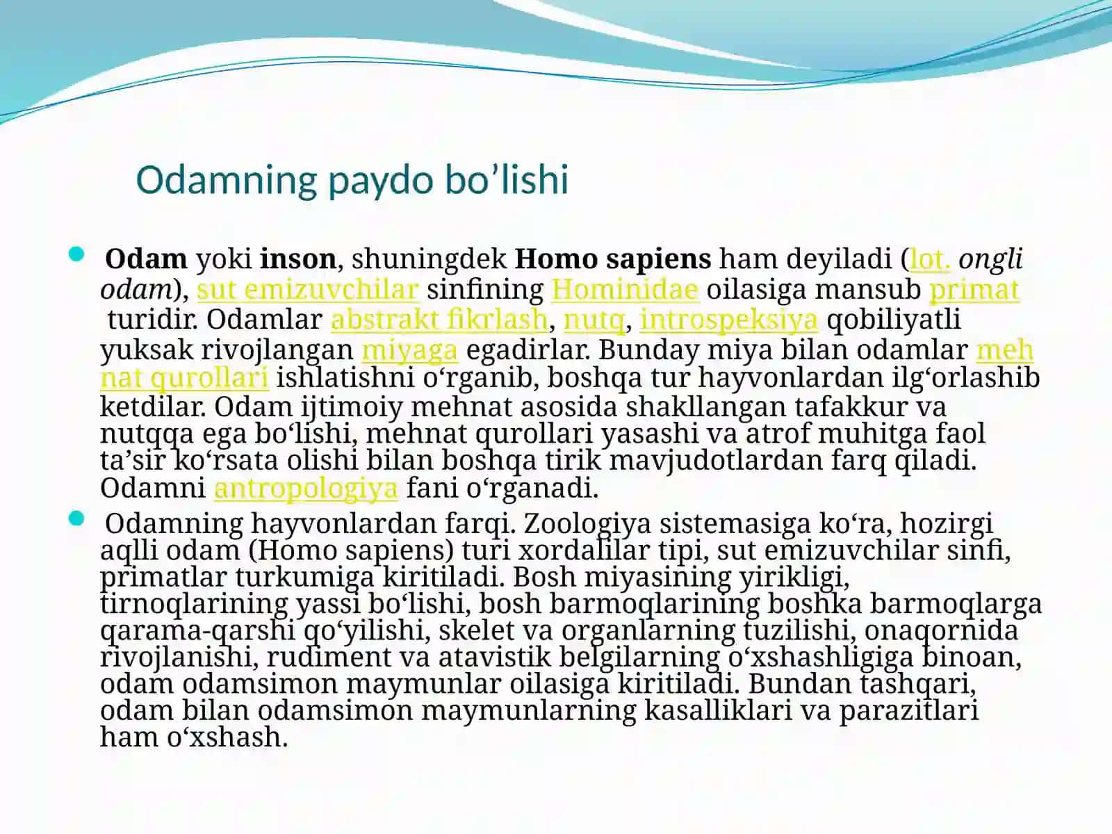 Odampaydobo’lishigadoirzamonaviyg’oyalarvaularningisboti 3