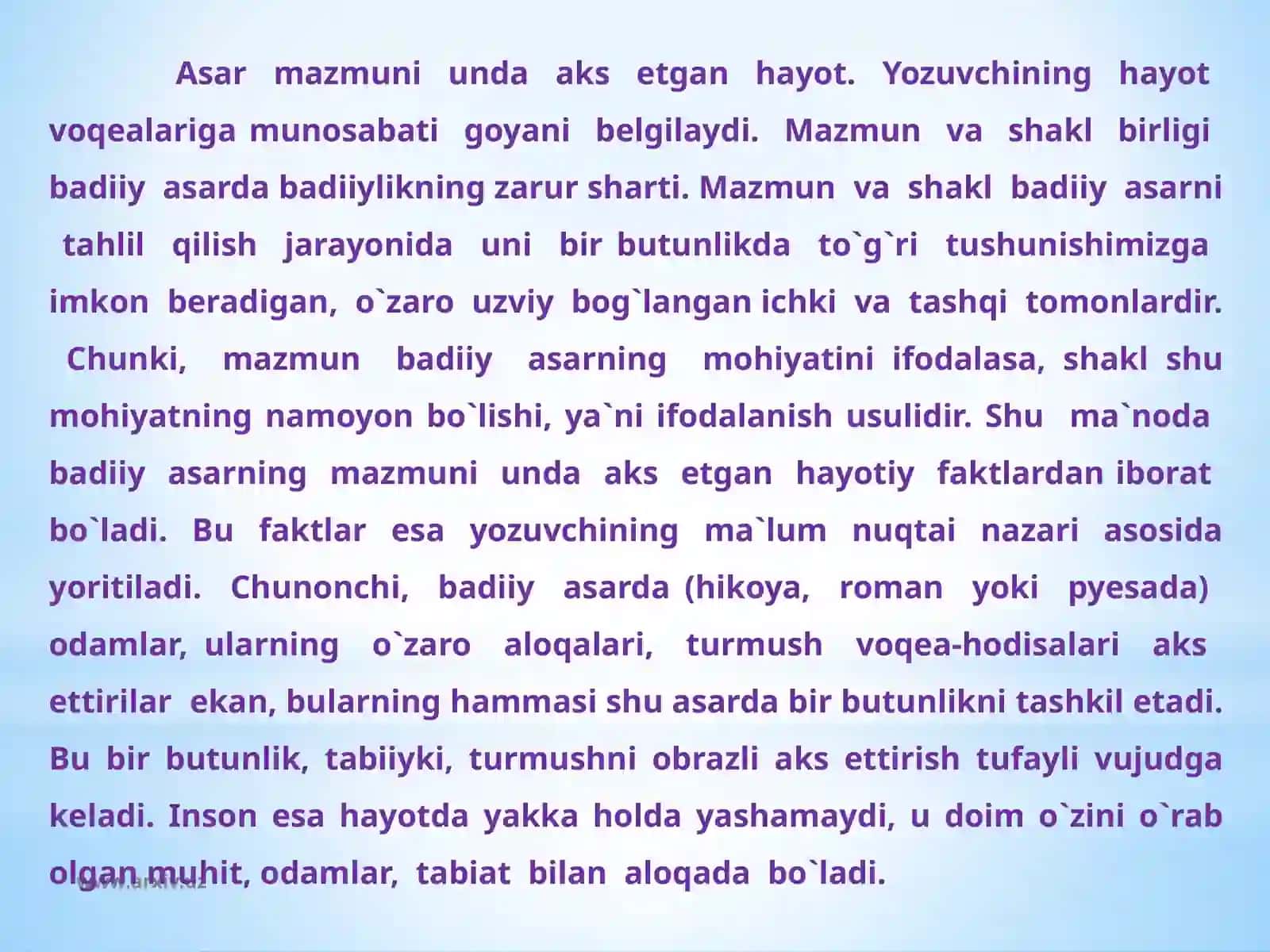 Badiiyasartuzulishi.Obrazvatipiklik 3