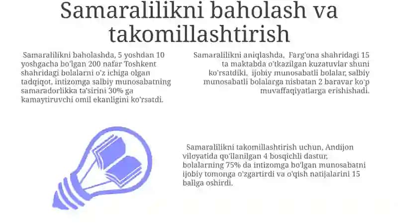 Samaralilikni baholash va takomillashtirish 3