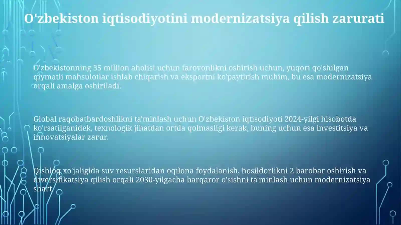 Iqtisodiyotni texnologik yangilash zarurati 3