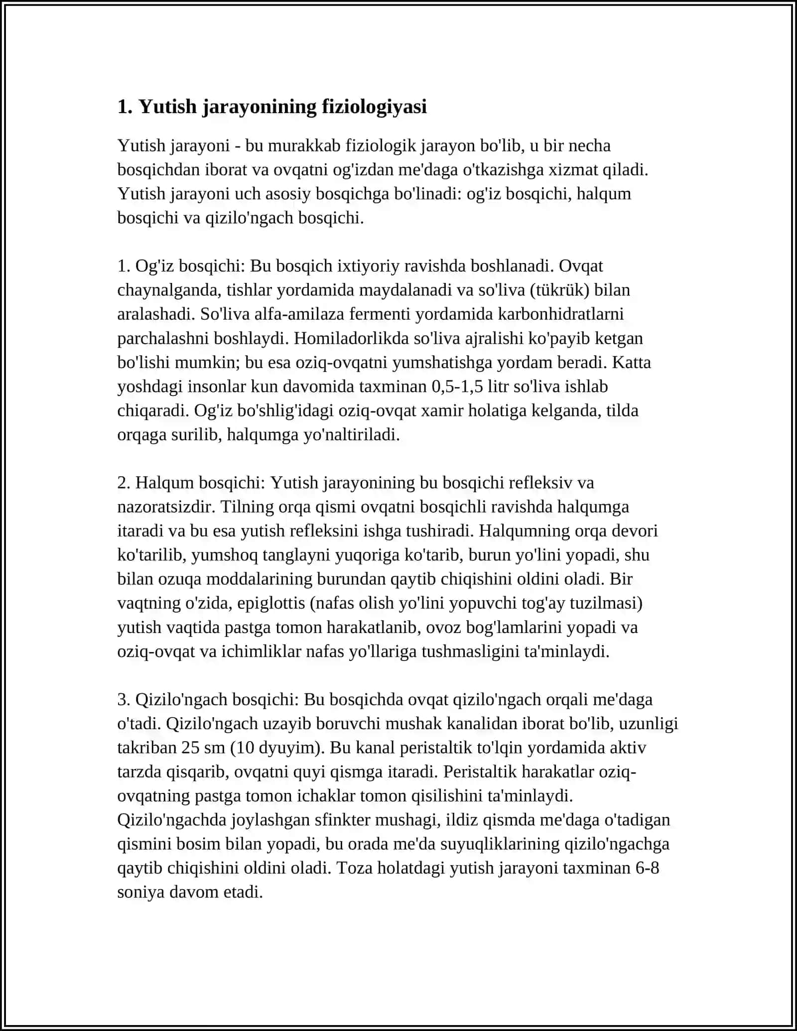 YUTISH JARAYONIDA QATNASHUVCHI MUSHAKLAR VA NERV TO'QIMALARINING ROLI 3