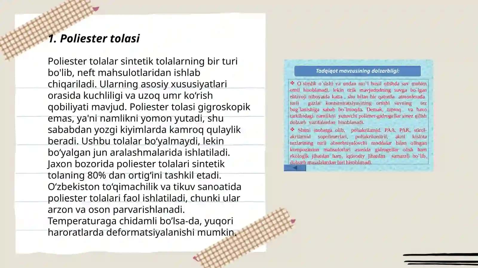 Poliester tolasi 3