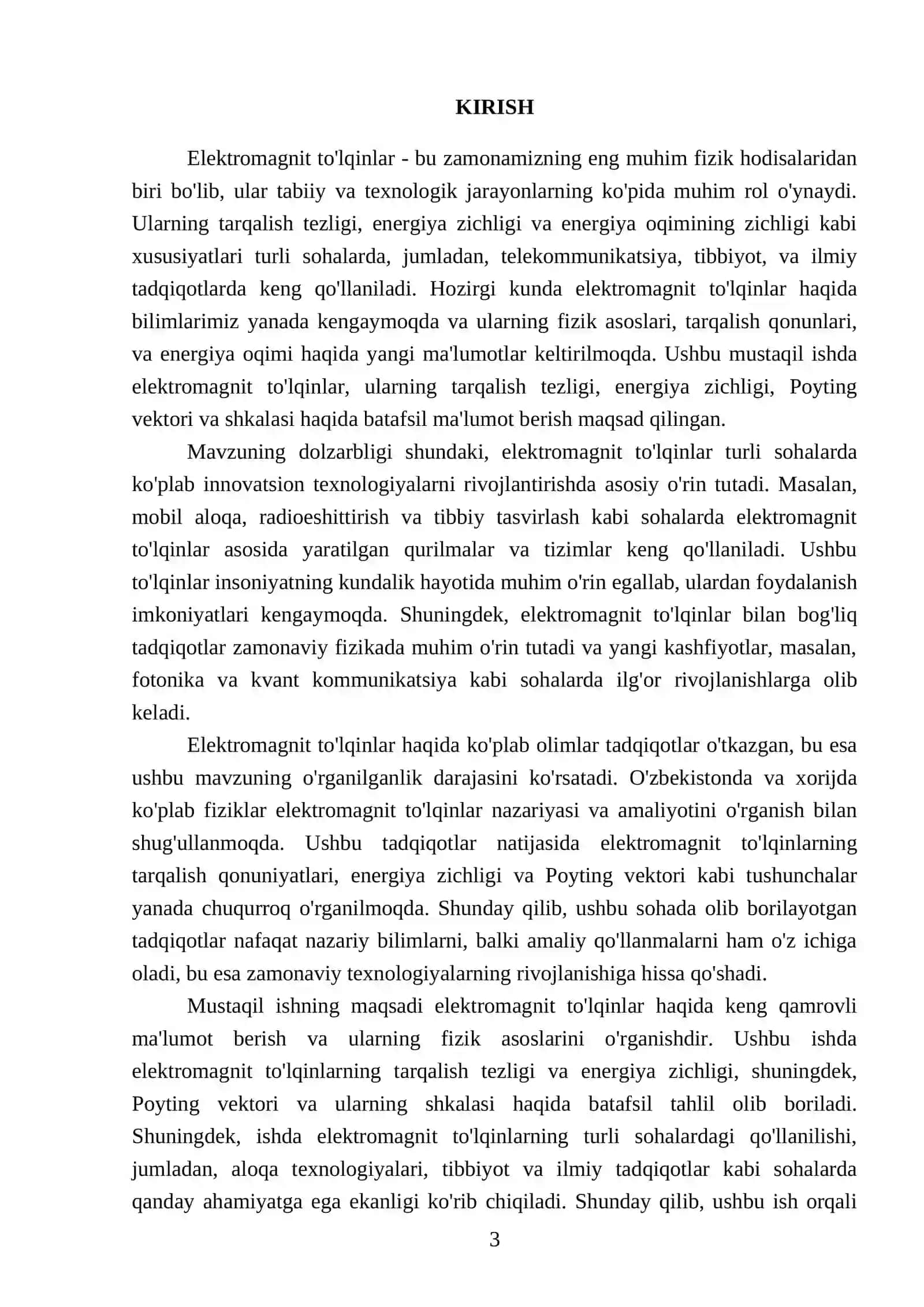Elektromagnit to'lqinlar 3