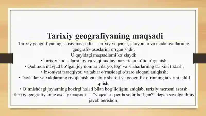 Tarixiy Geografiya Fan 3