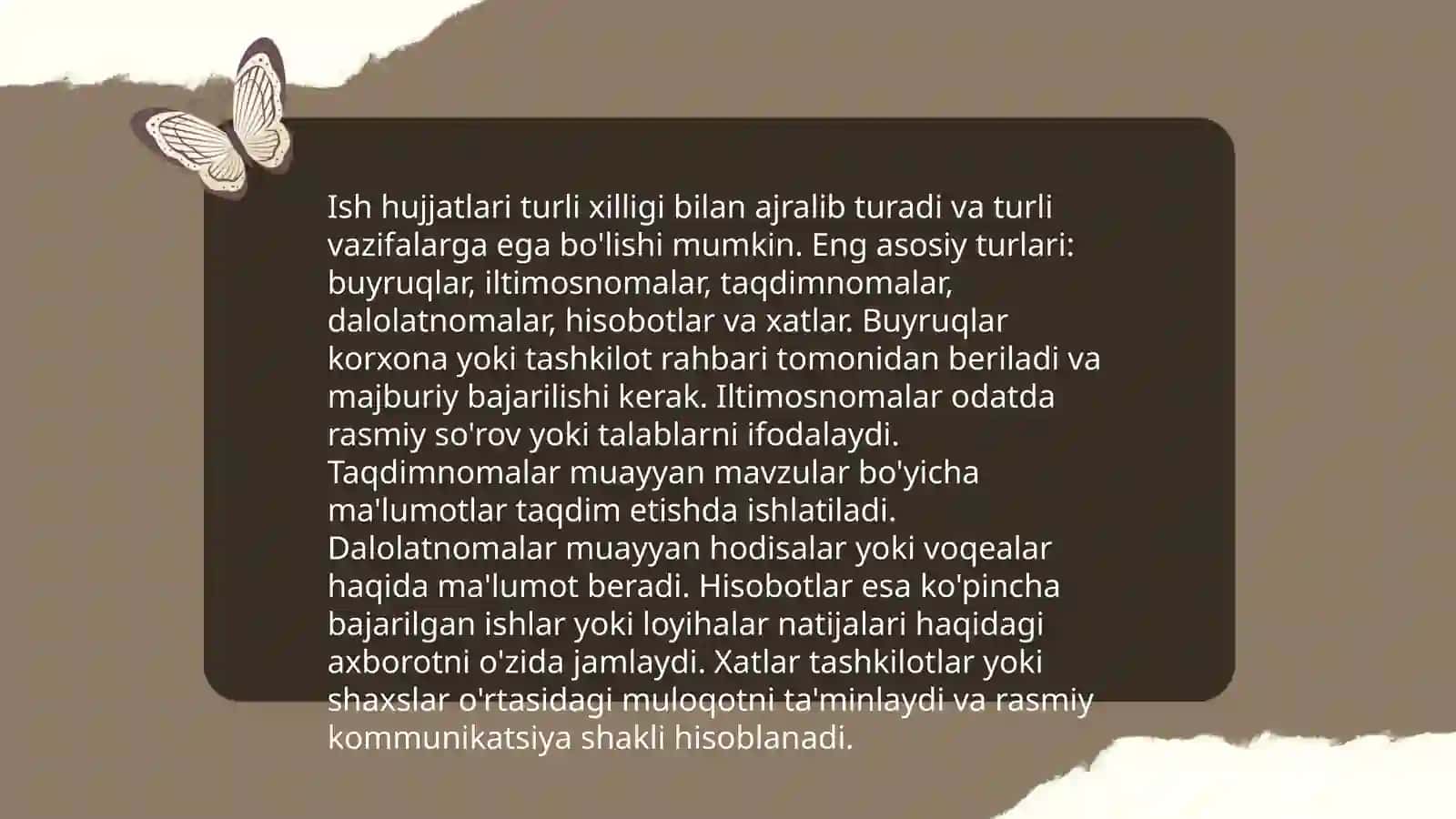 Ish hujjatlari haqida umumiy tushuncha 3