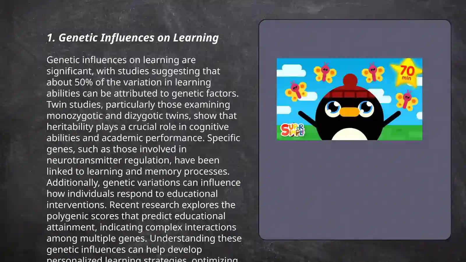 Genetic Influences on Learning 3