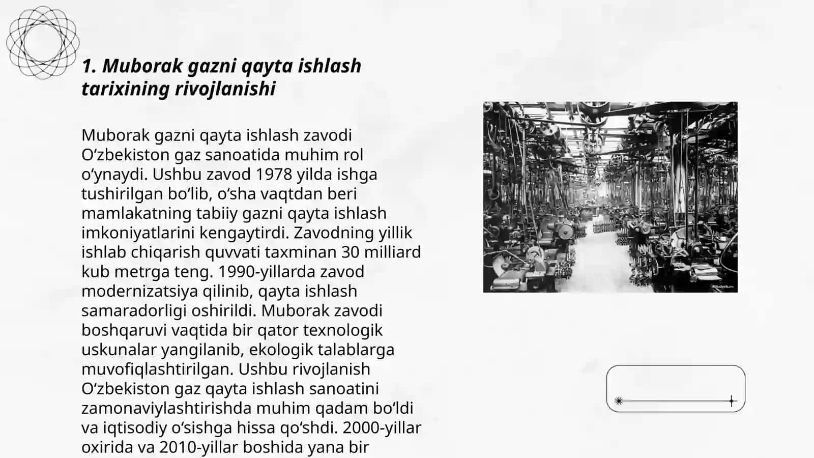Muborak gazni qayta ishlash tarixi 3
