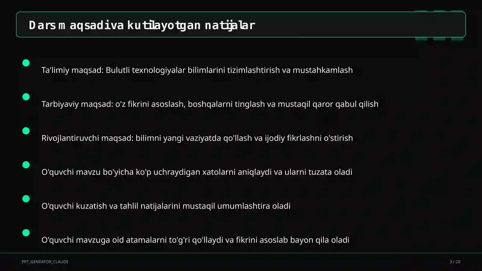 Bulutli texnologiyalar (11-sinf) 3