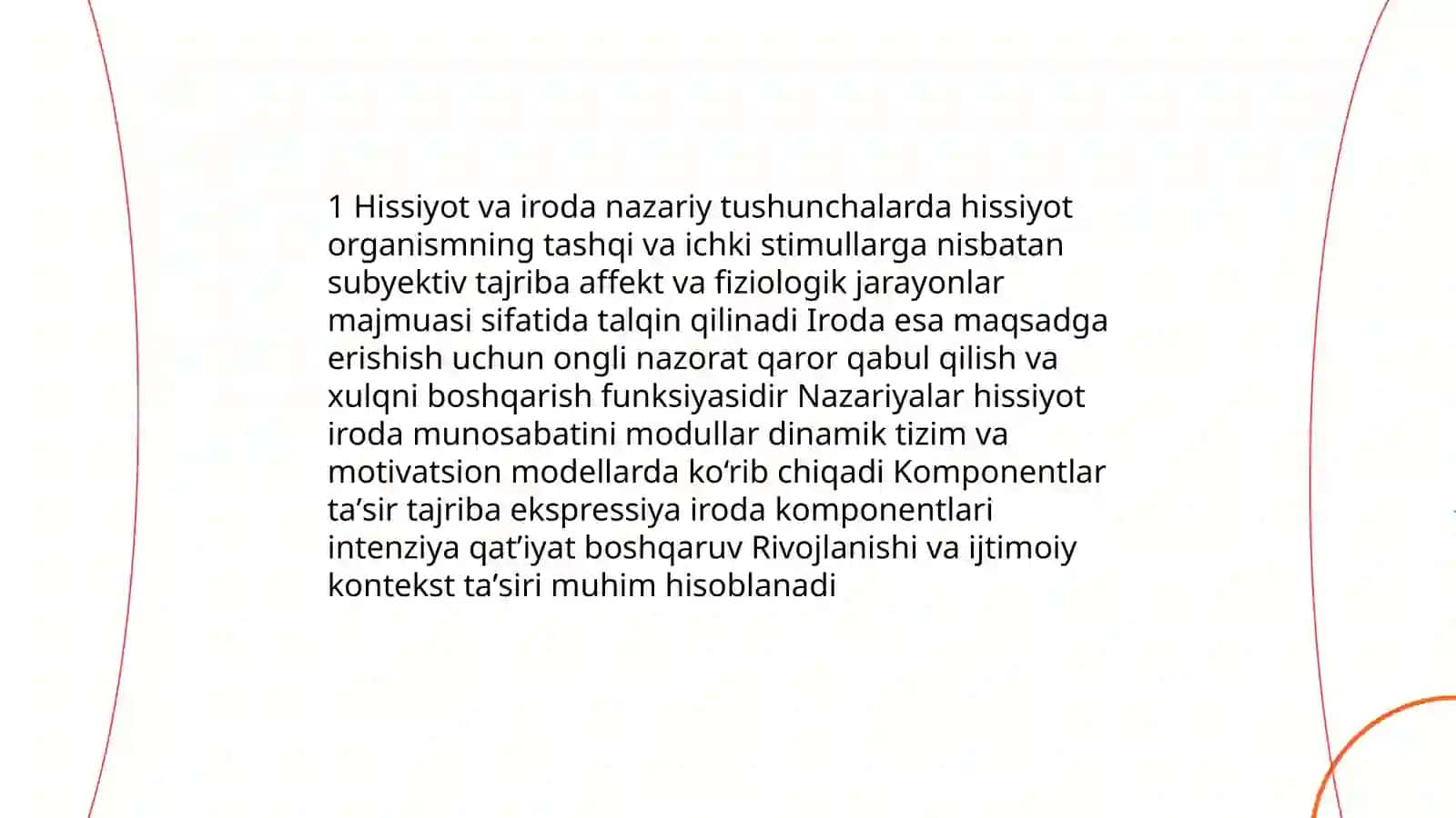 Hissiyot va iroda: nazariy tushunchalar 3