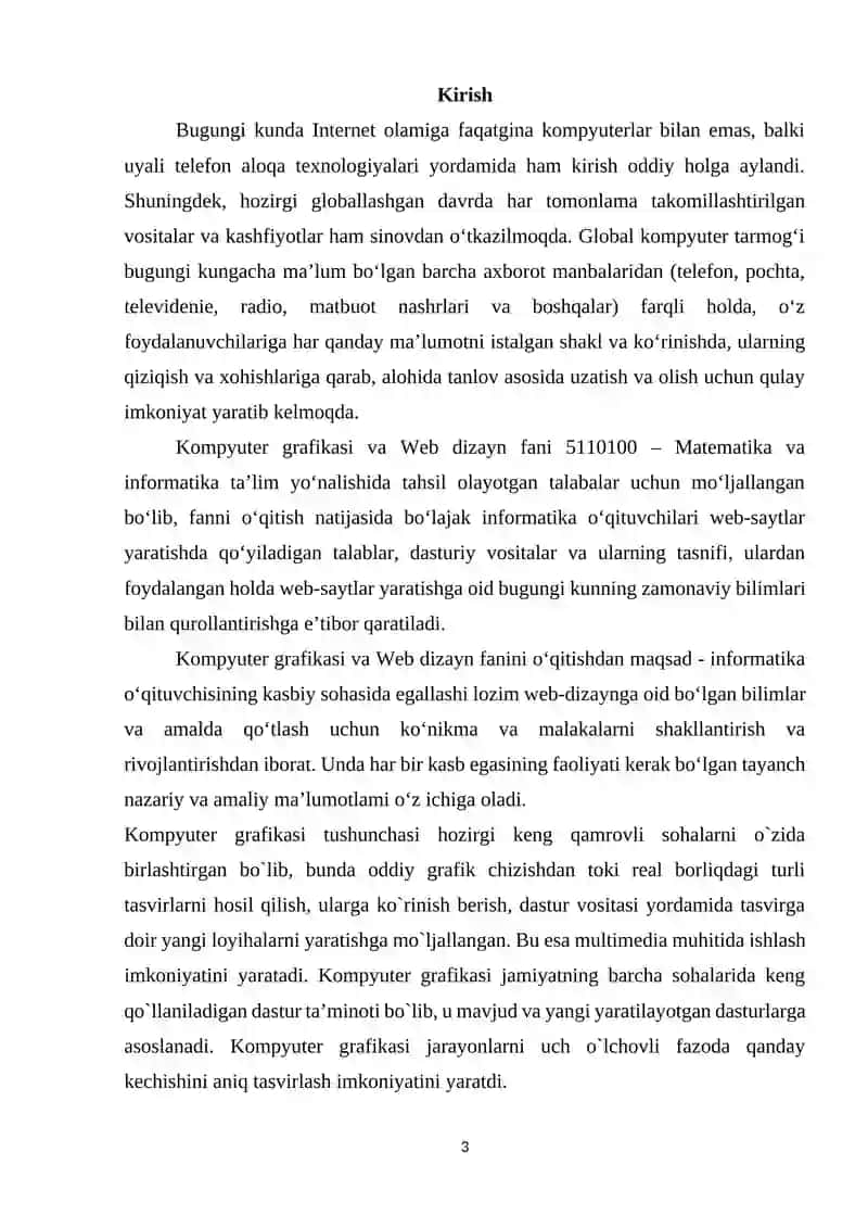 Adobe Photoshop dasturida matn va konturlar bilan ishlash texnologiyasi 3