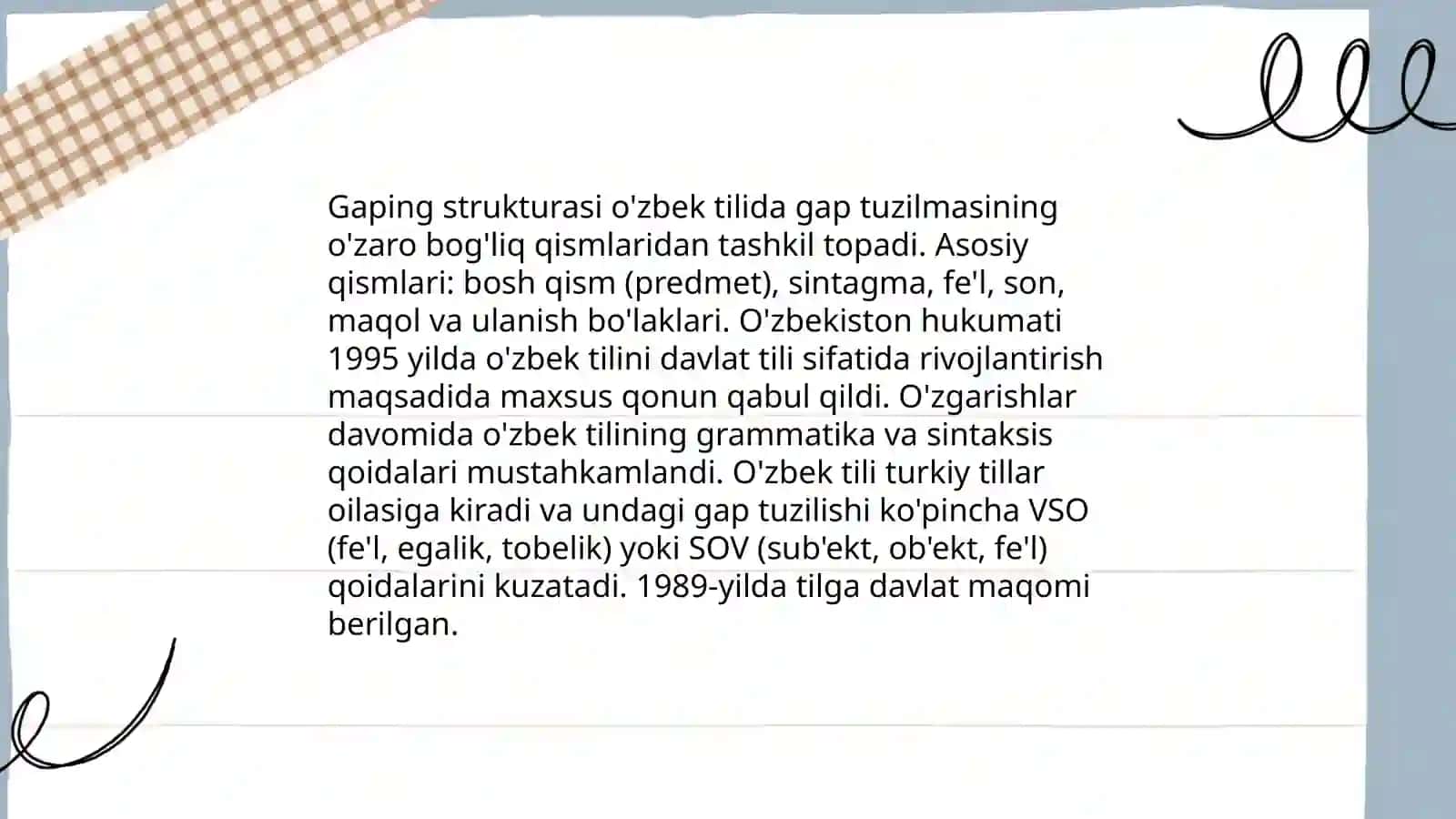 Gapning aktual bo'linishi 3