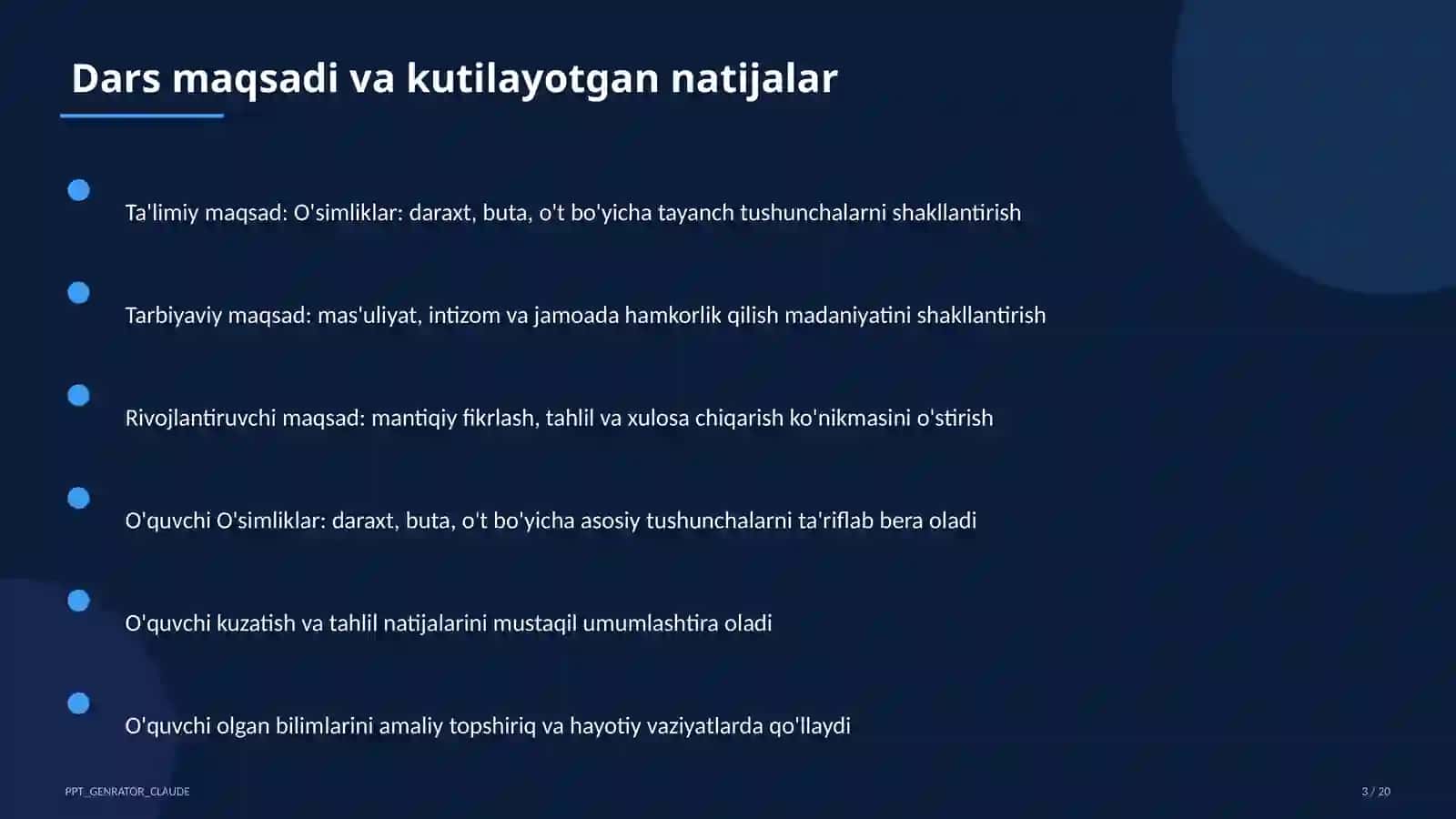 Tabiatshunoslik (1–4) — o'qituvchilar uchun 3