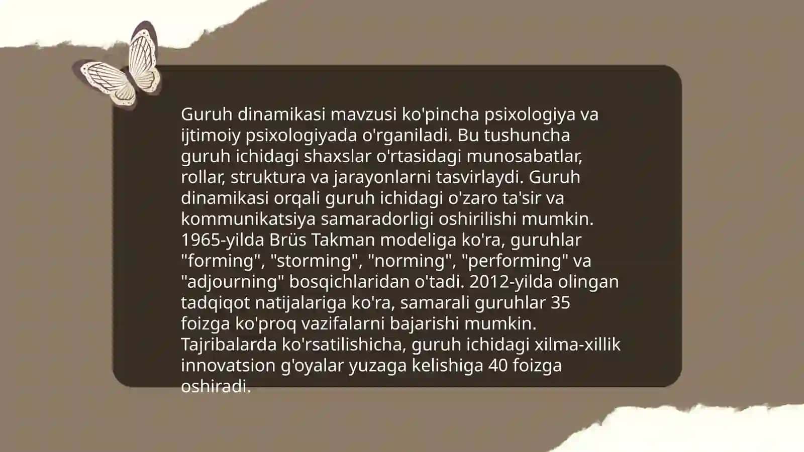 Katta va kichik guruhlar pisihologiyasi 3