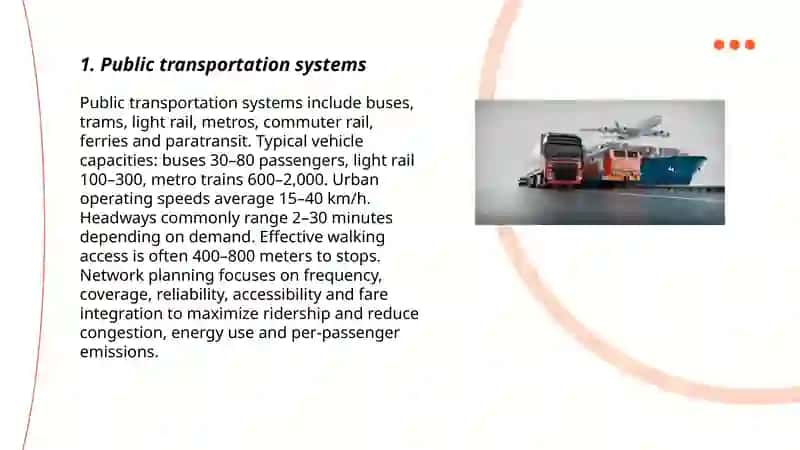 Public transportation systems 3