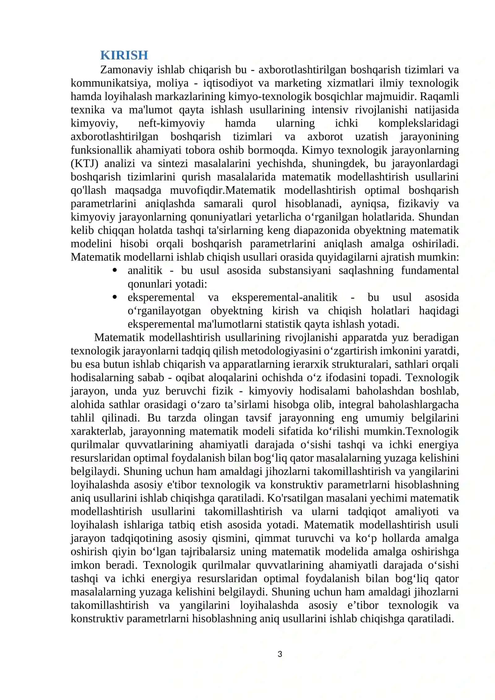Matematik model va modellashtirish 3
