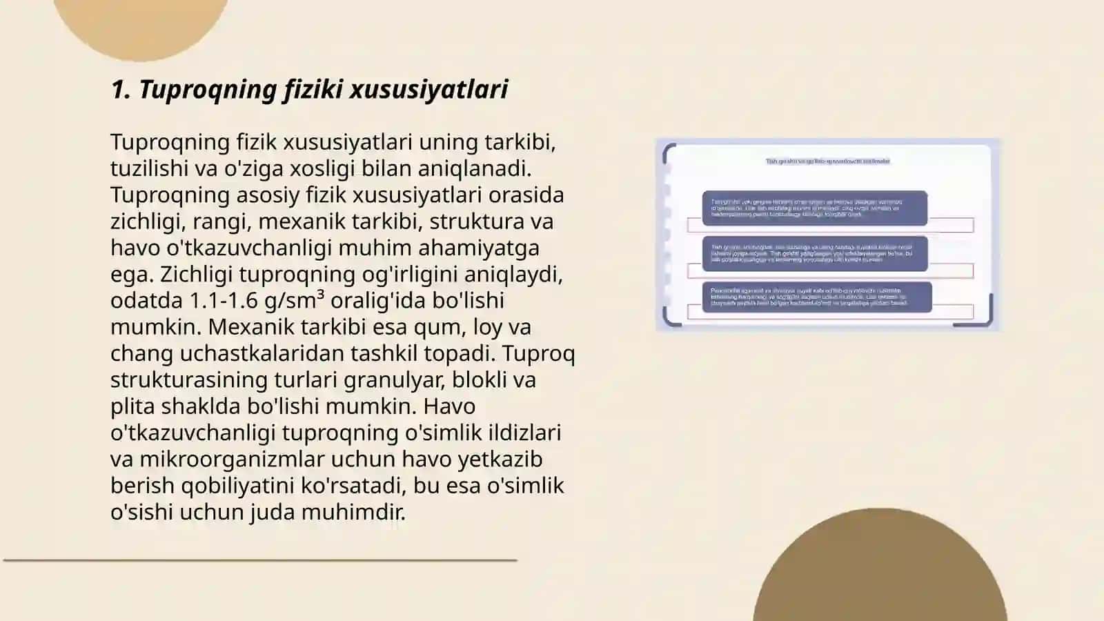Tuproq omillarining tuproq pastlik qatlamlari temperaturasiga taʼsiri 3