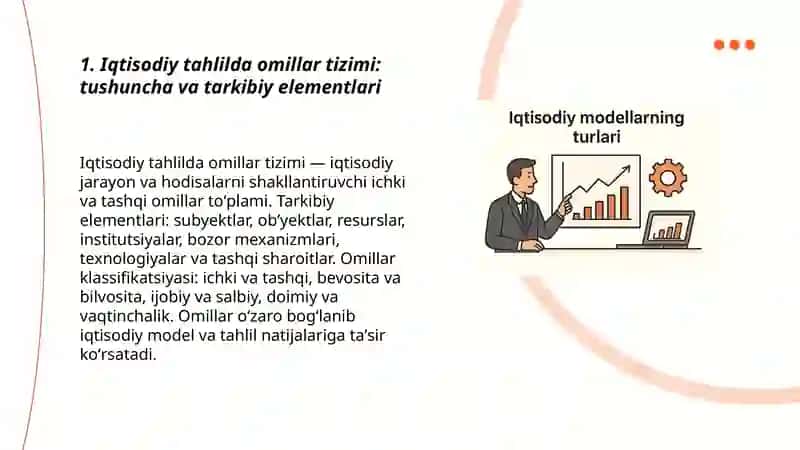 Iqtisodiy tahlilda omillar tizimi hamda modellar 3