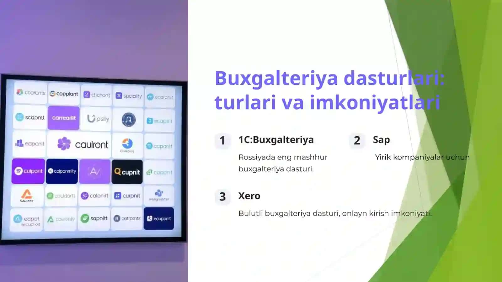 Buxgalteriya hisobida axborot texnologiyalar qoʻllash asoslari 3