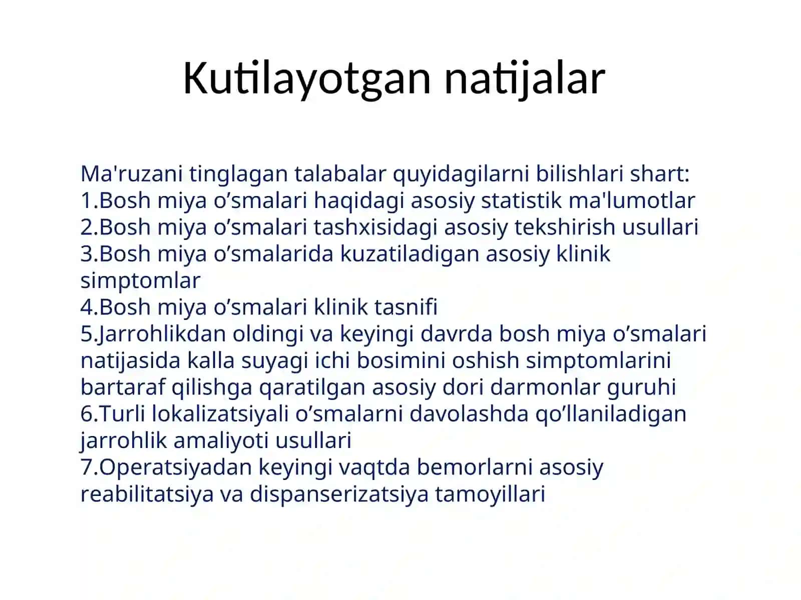 BOSH MIYA O’SMALARI 3