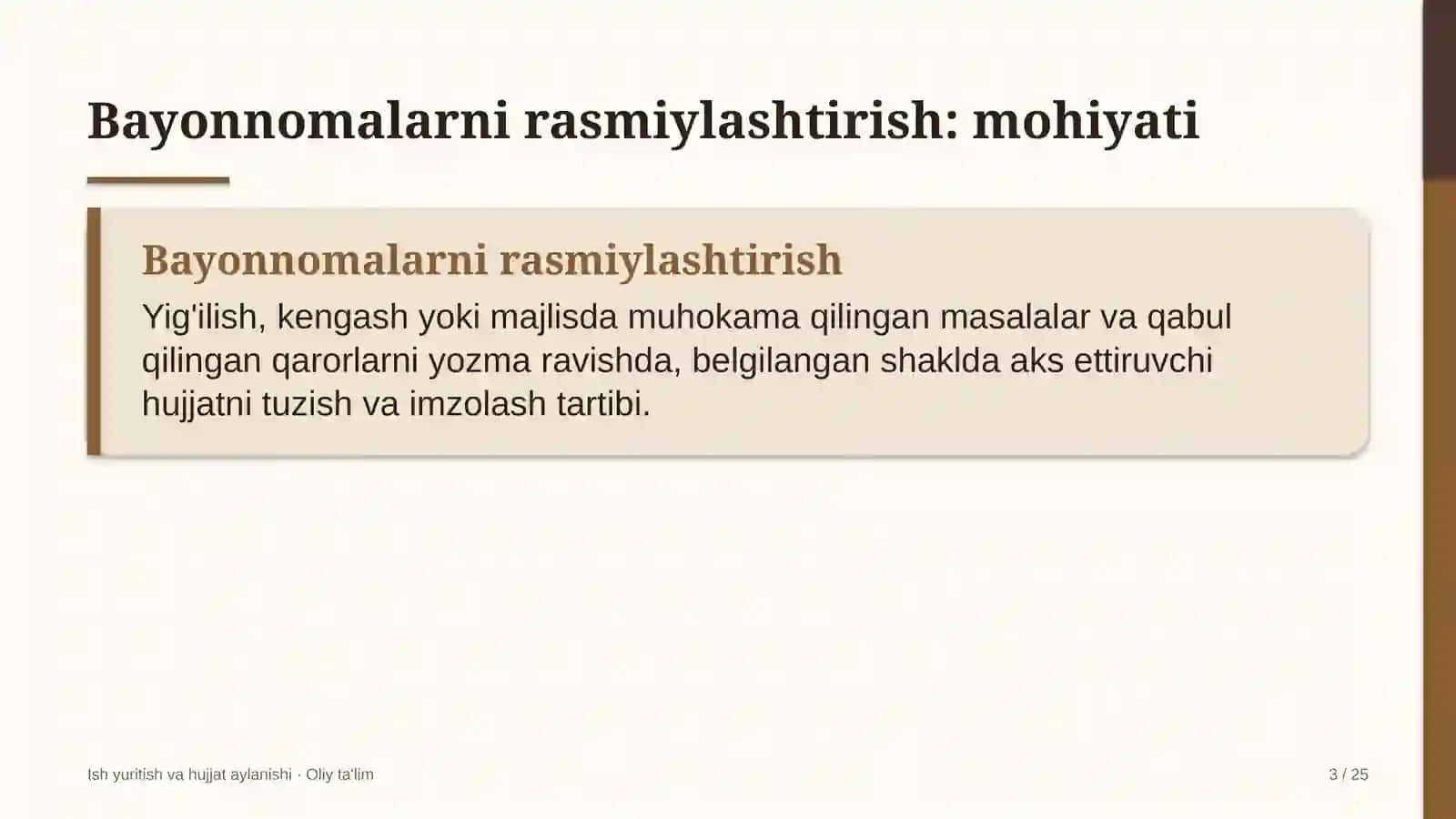 Bojxona organlarida bayonnomalarni rasmiylashtirish 3